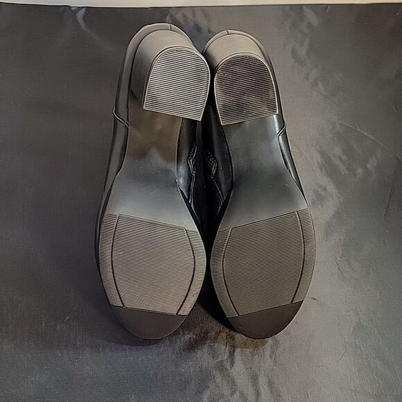 BRAND NEW FOREVER 21 BLOCK ZIP CLOSURE ROUND TOE SLIP-ON FAUX LEATHER BOOT - Picture 14 of 15